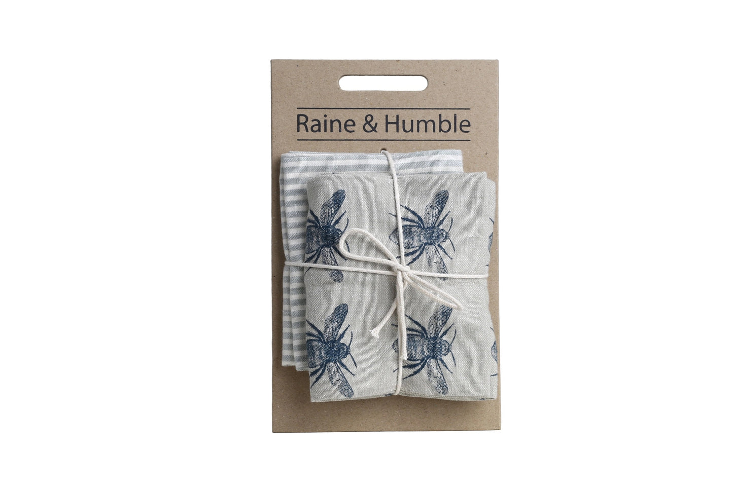 Prussian Blue Honey Bee Towel Set