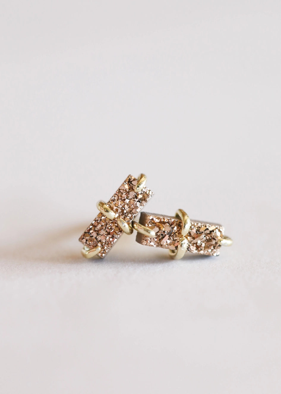 Druzy Bar Earring