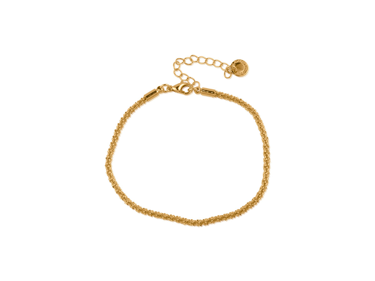 Gold Panama Twisted Rope Bracelet