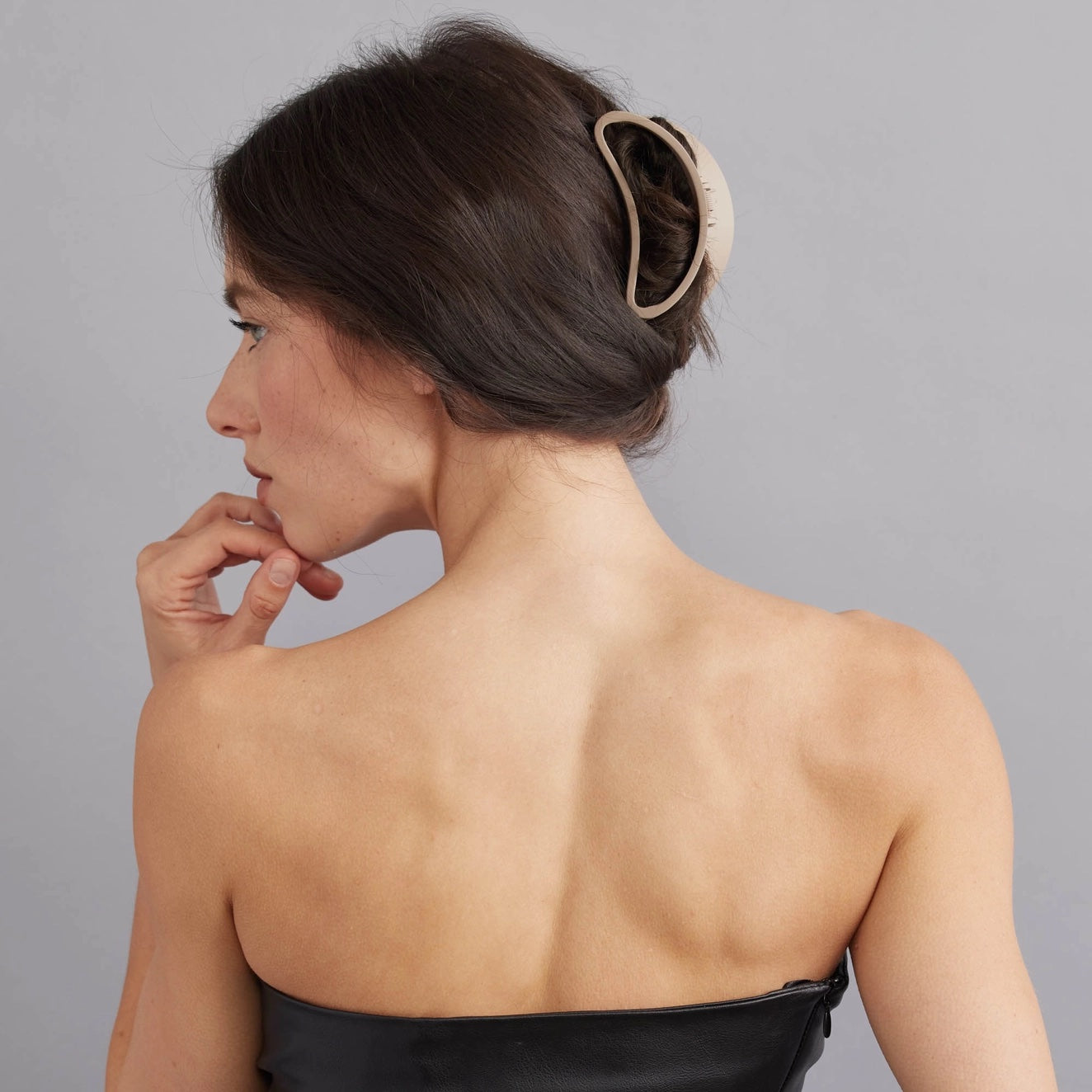 Bean Hair Claw Clip