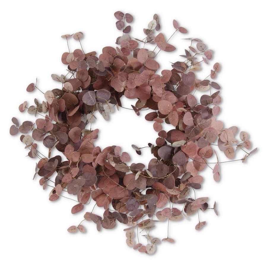 Burgundy Two-Tone Eucalyptus Wreath
