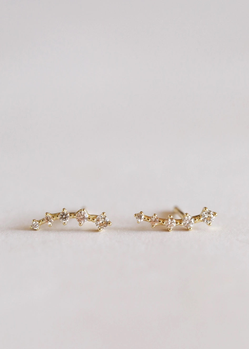 Champagne Crawler Earring