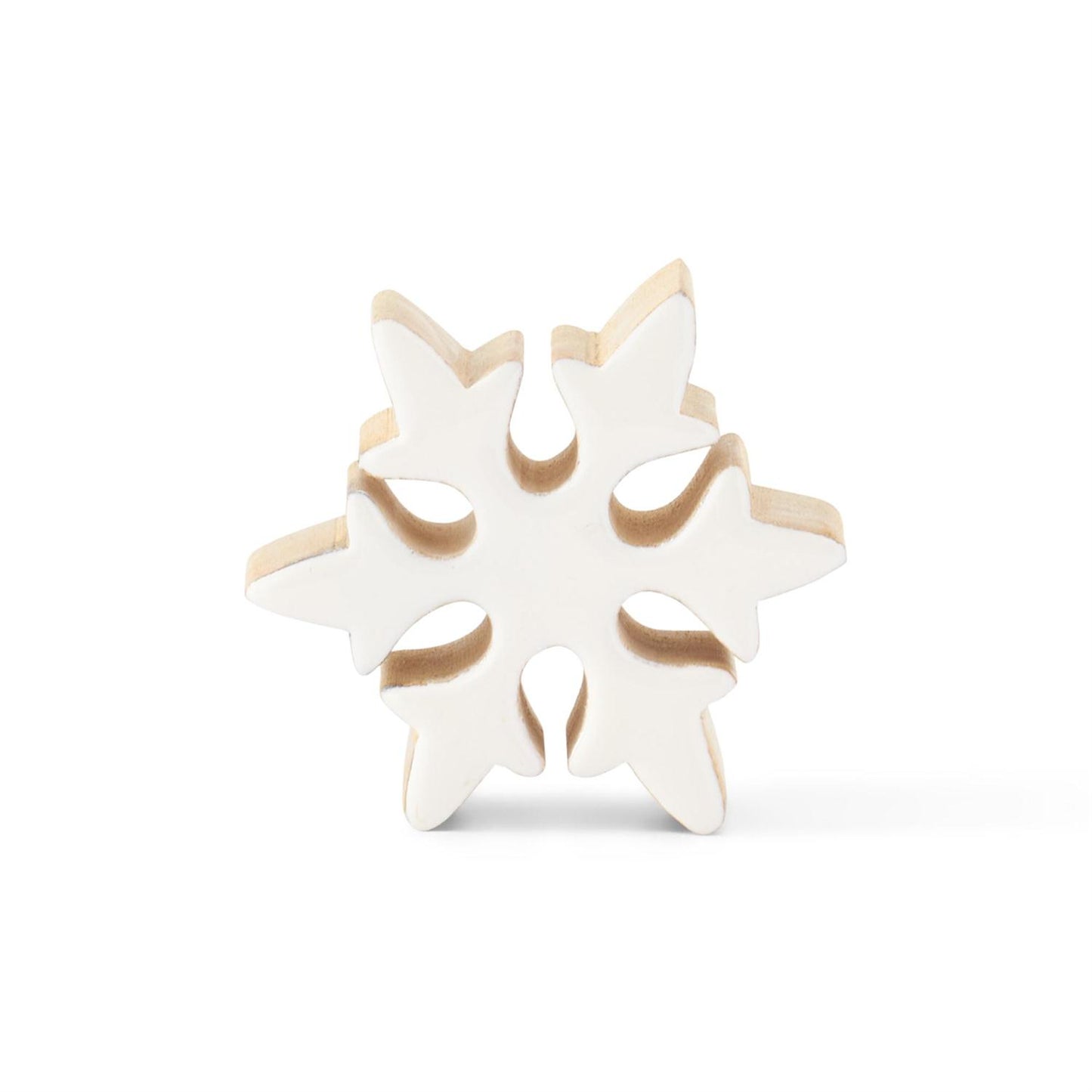 White Enameled Snowflake