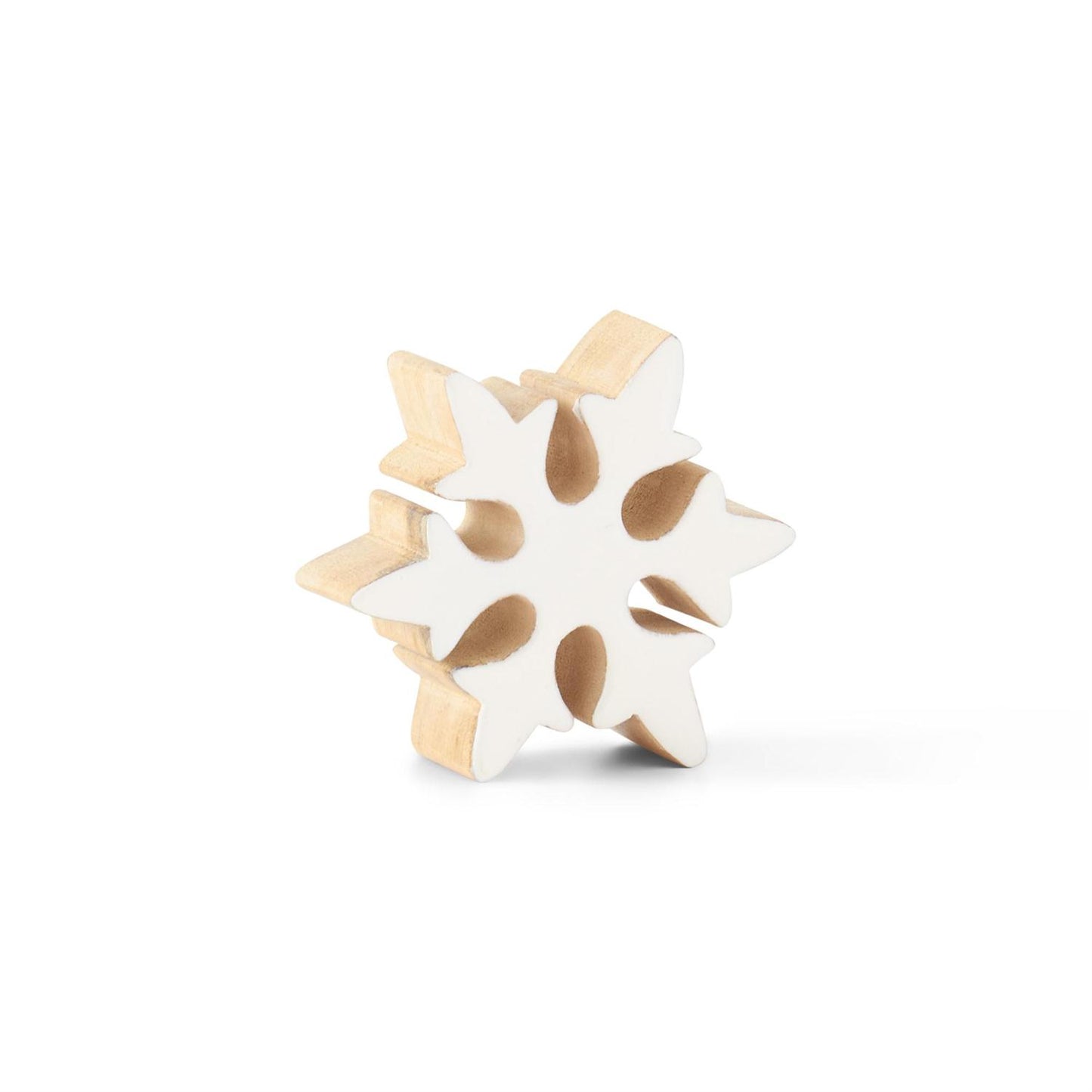 White Enameled Snowflake
