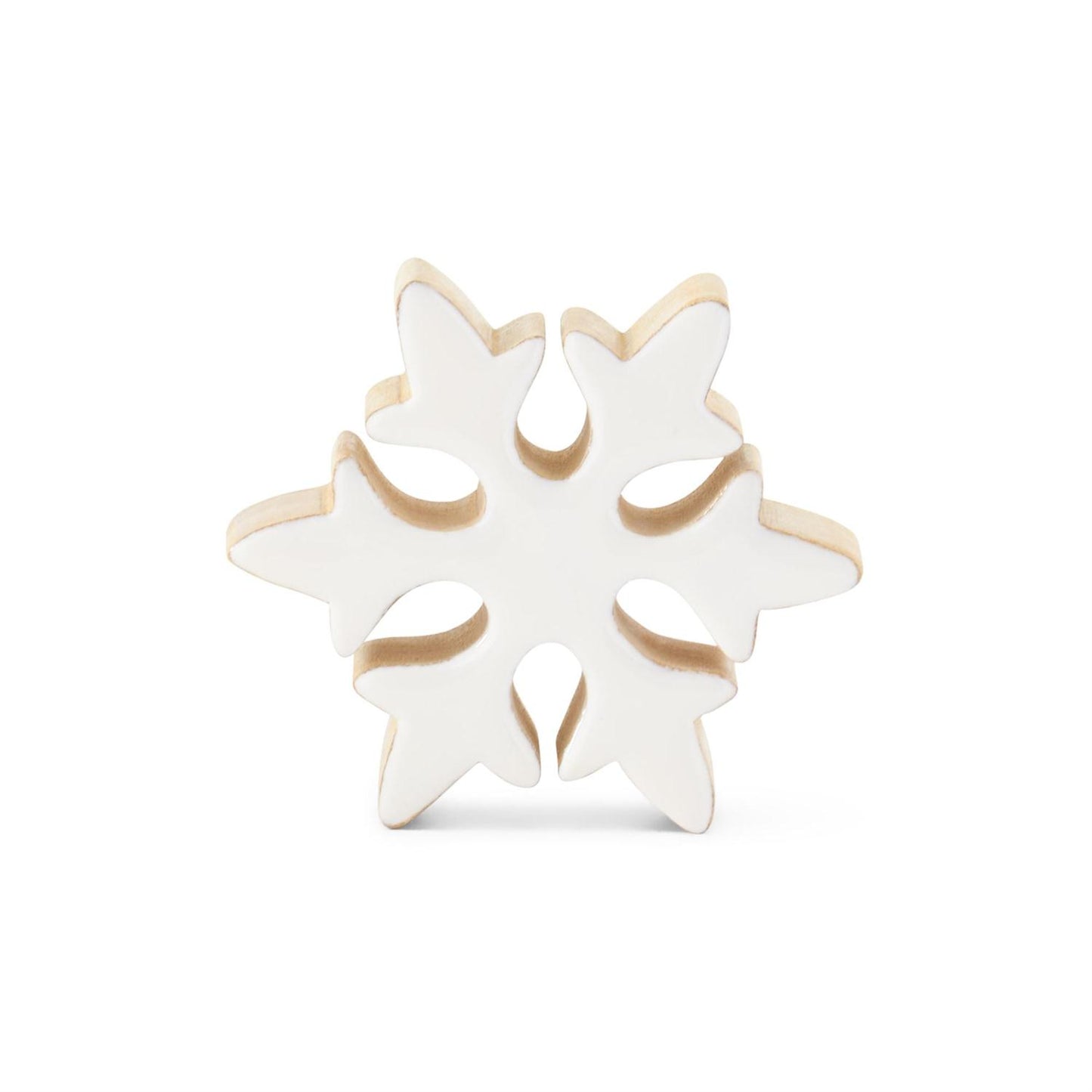White Enameled Snowflake
