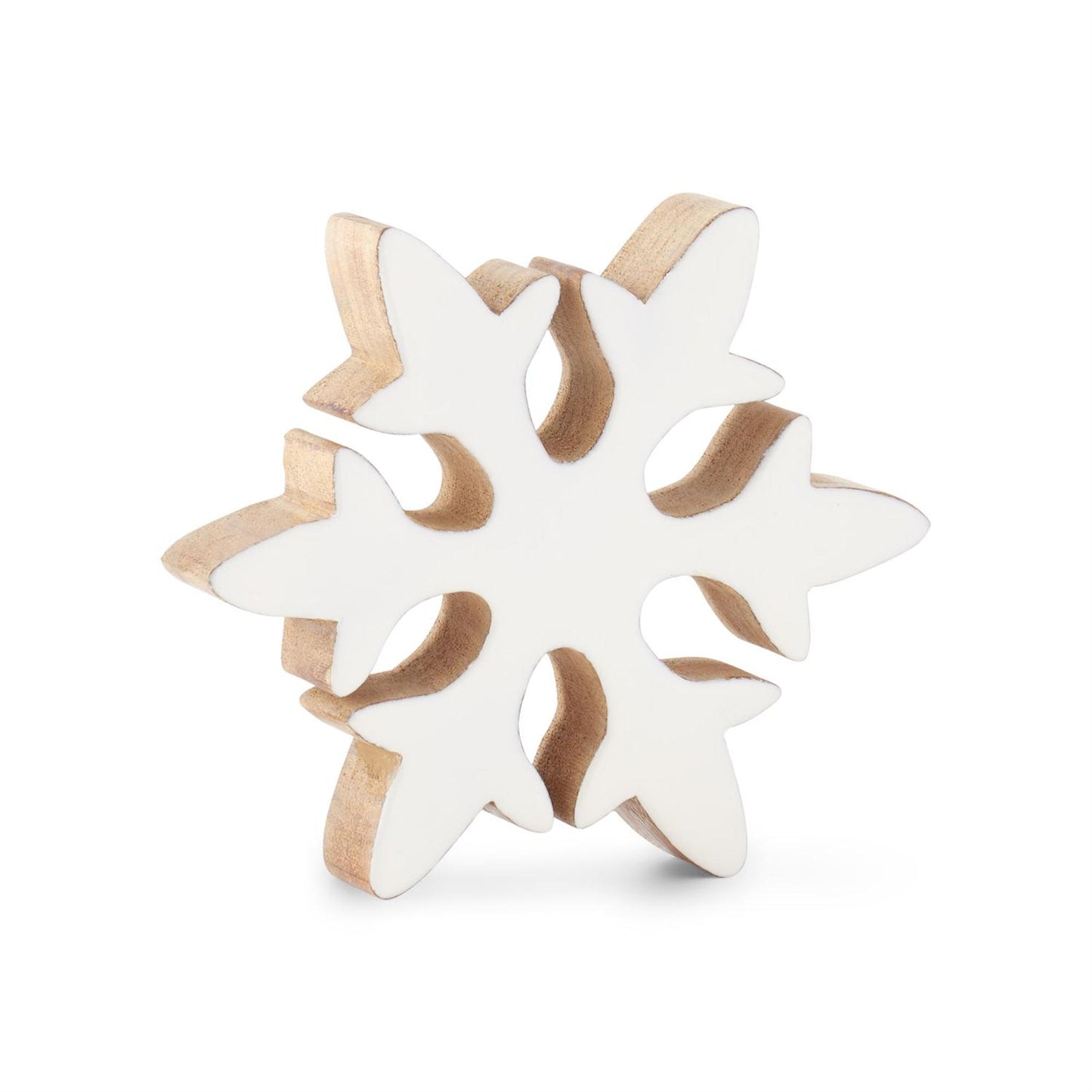 White Enameled Snowflake