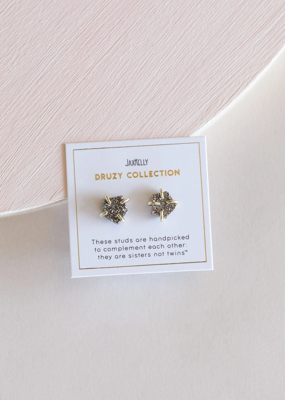 Druzy Prong Earrings