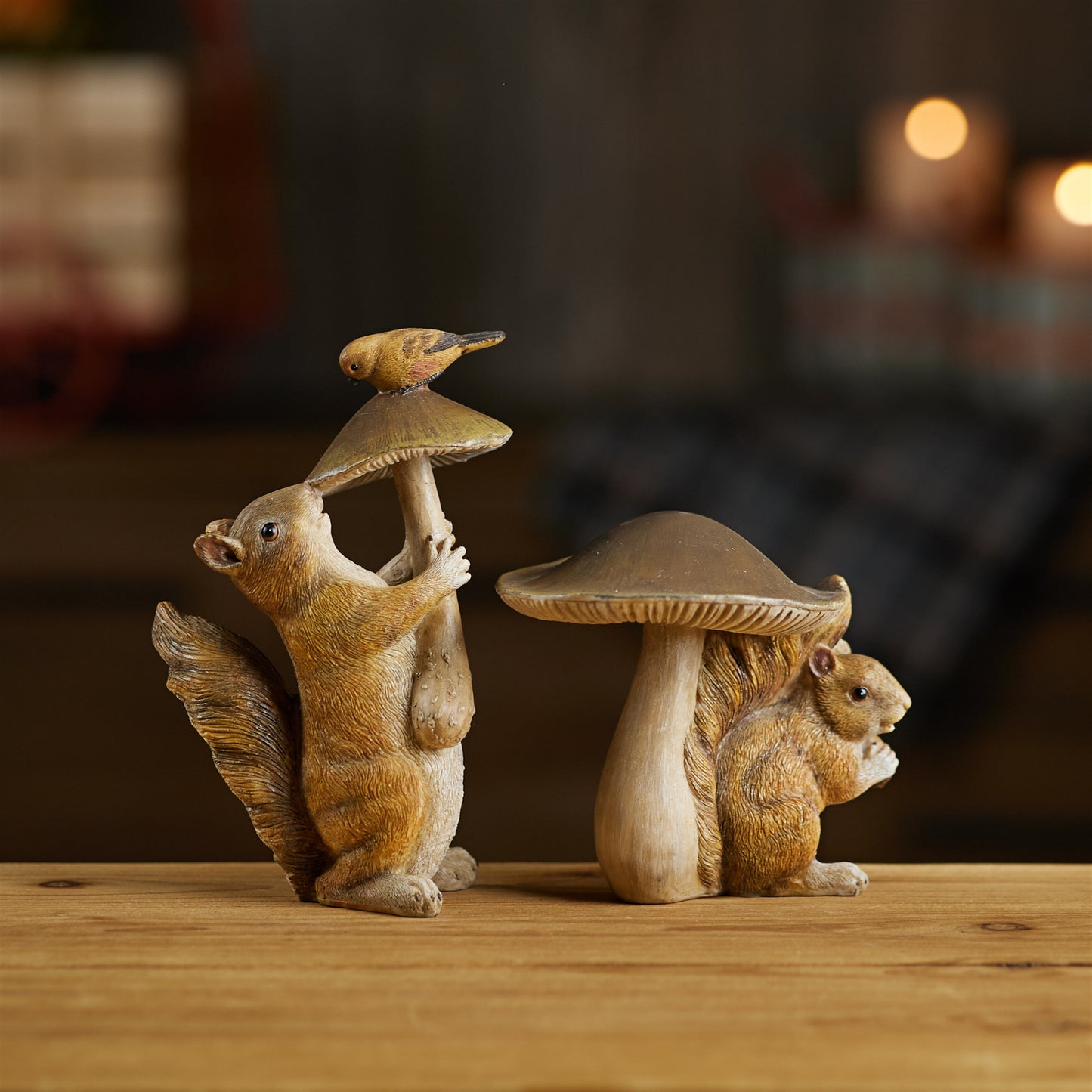 Squirrel with Mushroom