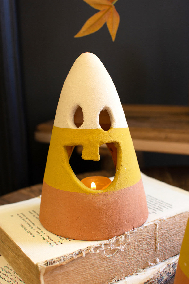 Clay Candy Corn Lantern