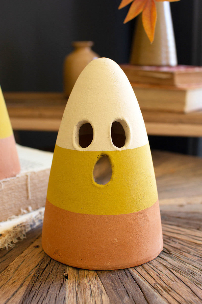Clay Candy Corn Lantern