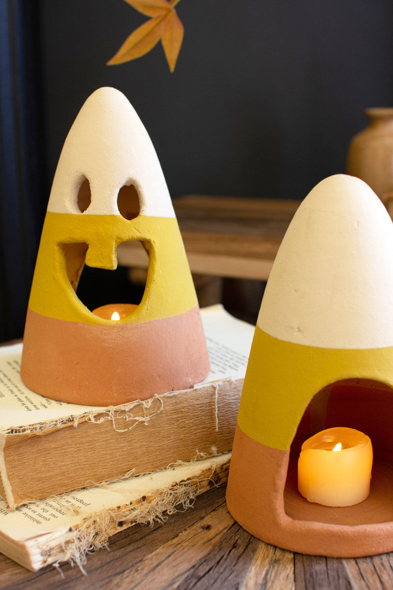 Clay Candy Corn Lantern