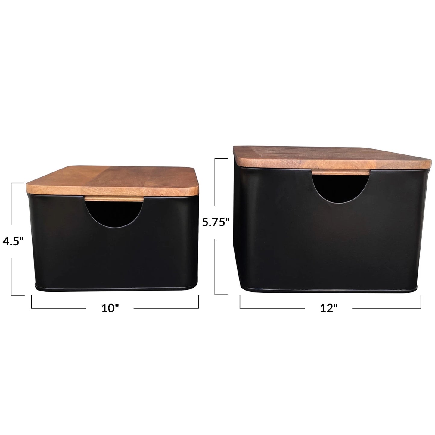 Metal Containers with Mango Lids