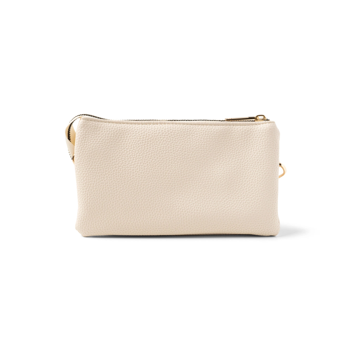 cream back view of kedzie eclipse wallet purse