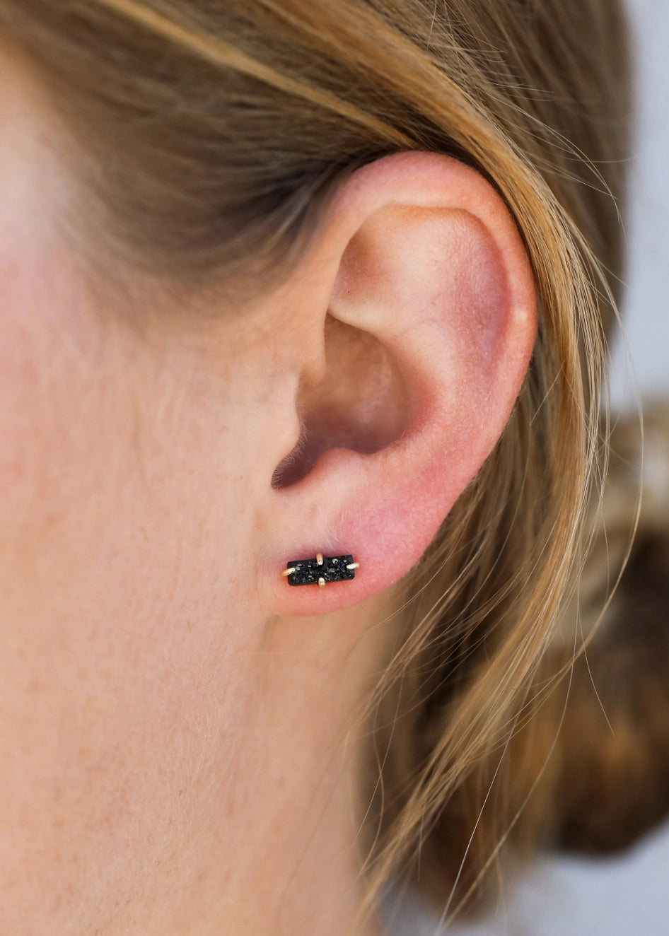 Druzy Bar Earring