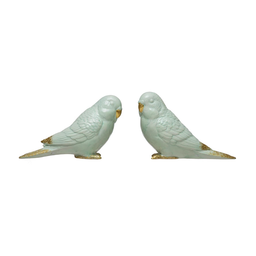 Ceramic Parakeet Decor