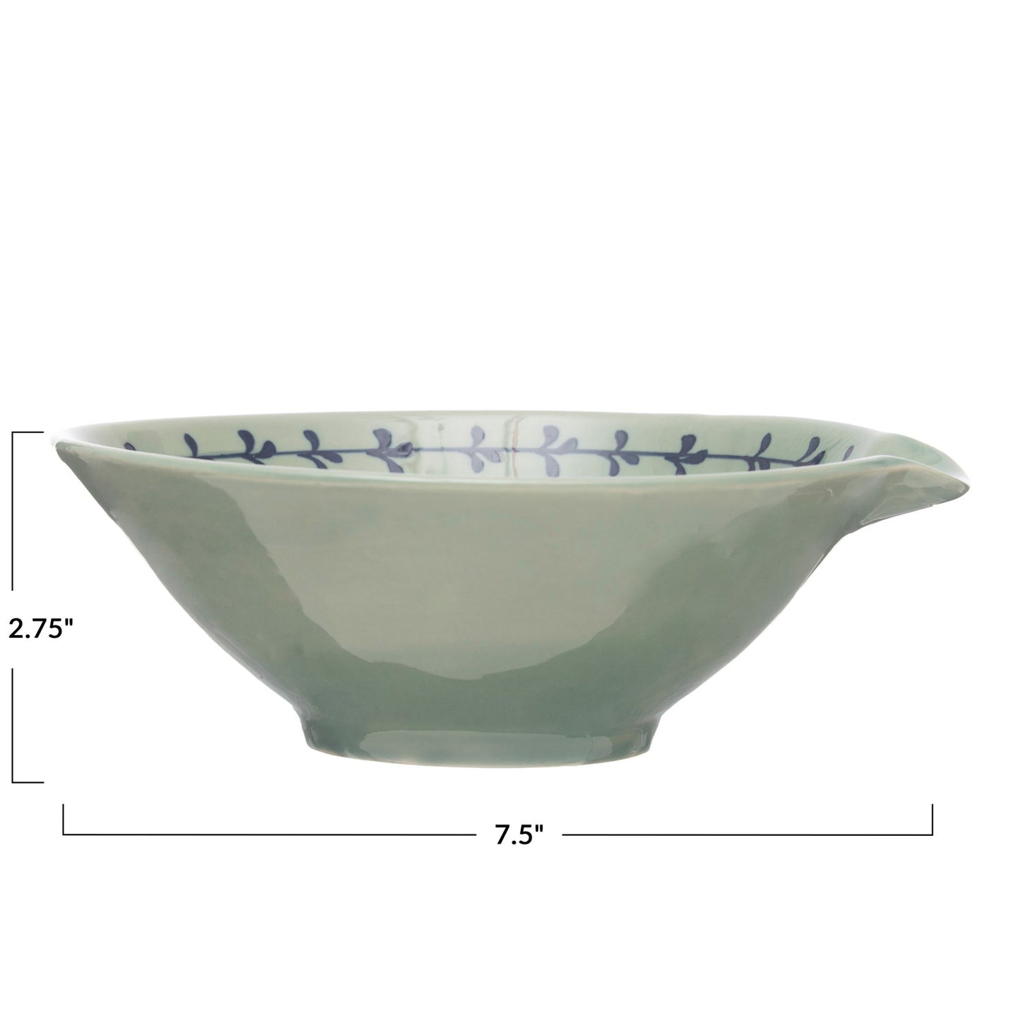 Stoneware Bowl with Spout