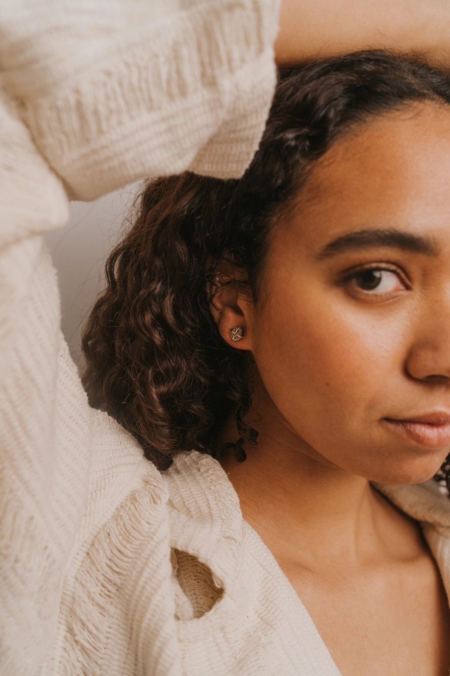 Druzy Prong Earrings