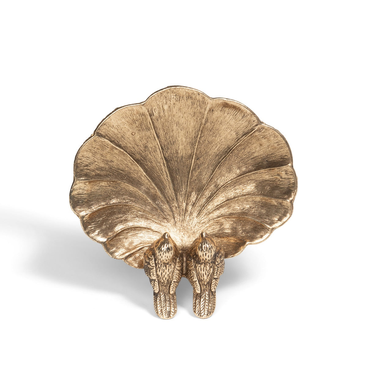 Gilded Perch Pewter Jewelry Dish