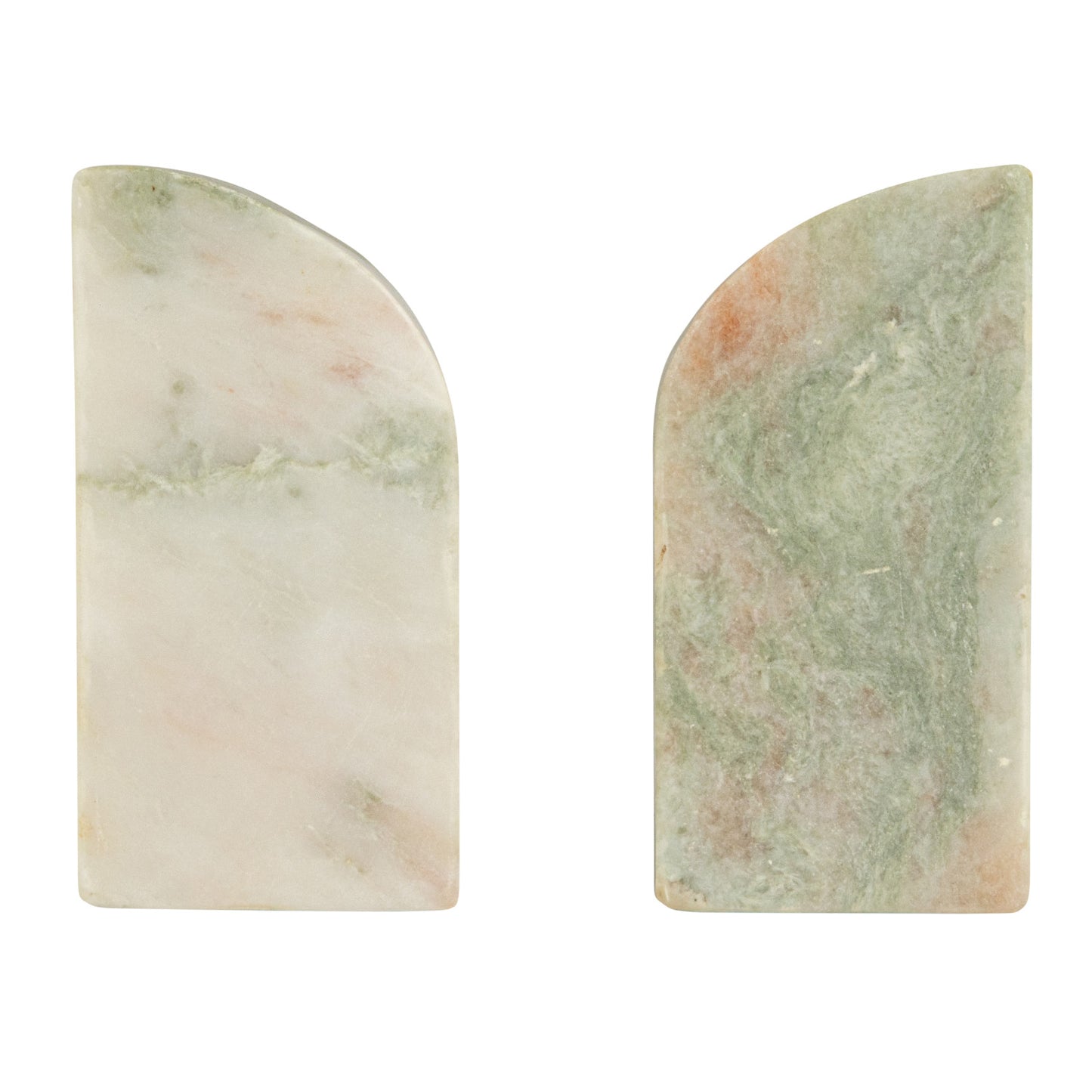 Green Marbled Bookends