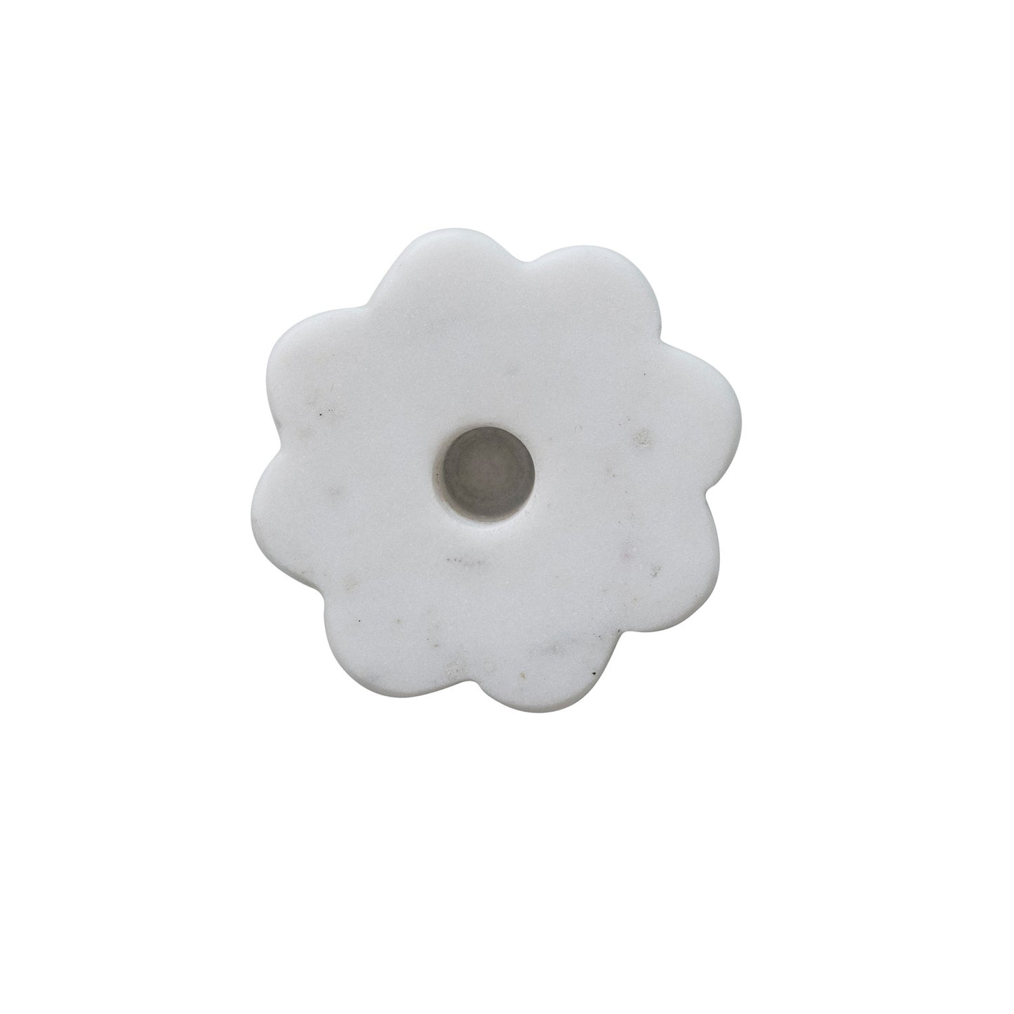 Marble Scalloped Taper Holder