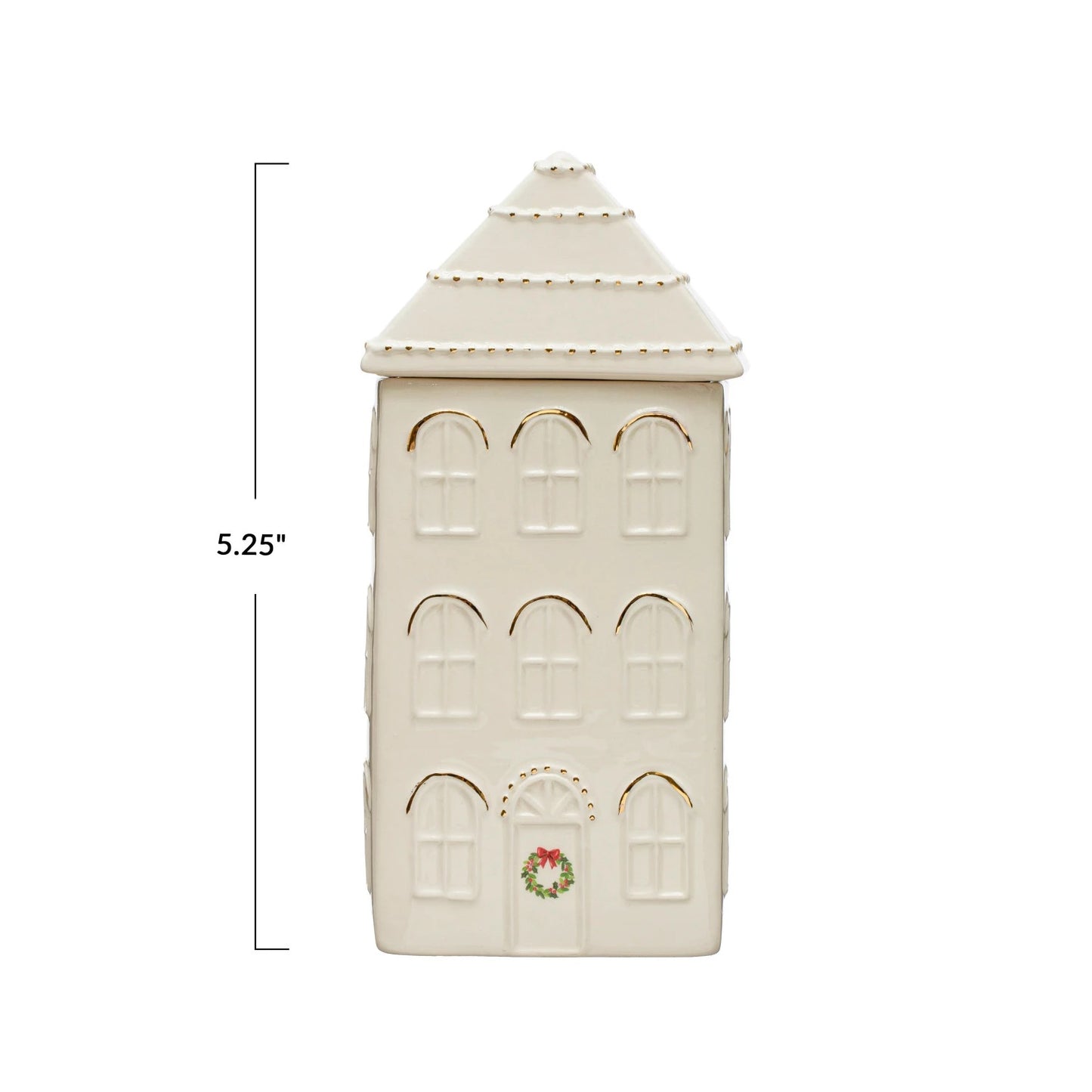 Stoneware House Cookie Jar