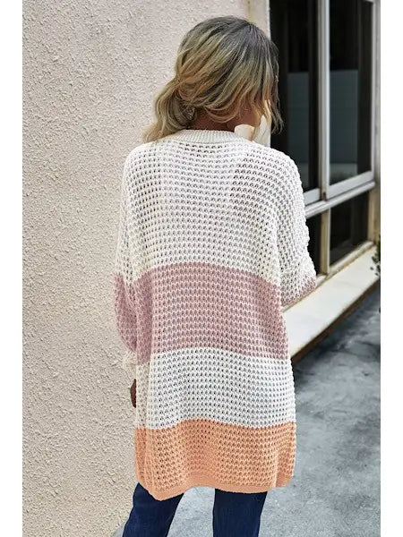 Color Block Cardigan