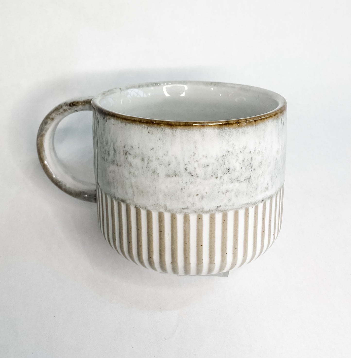 Stoneware Mug with Crimped Bottom
