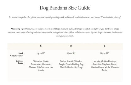 Upcycled Denim Sustainable Dog Bandana