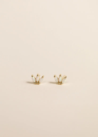 Opal Crown Stud