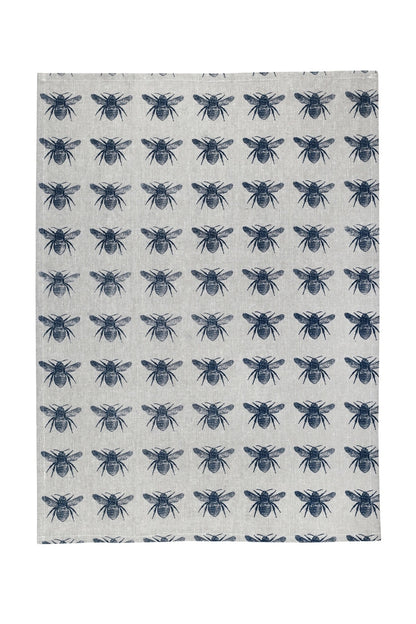 Prussian Blue Honey Bee Towel Set