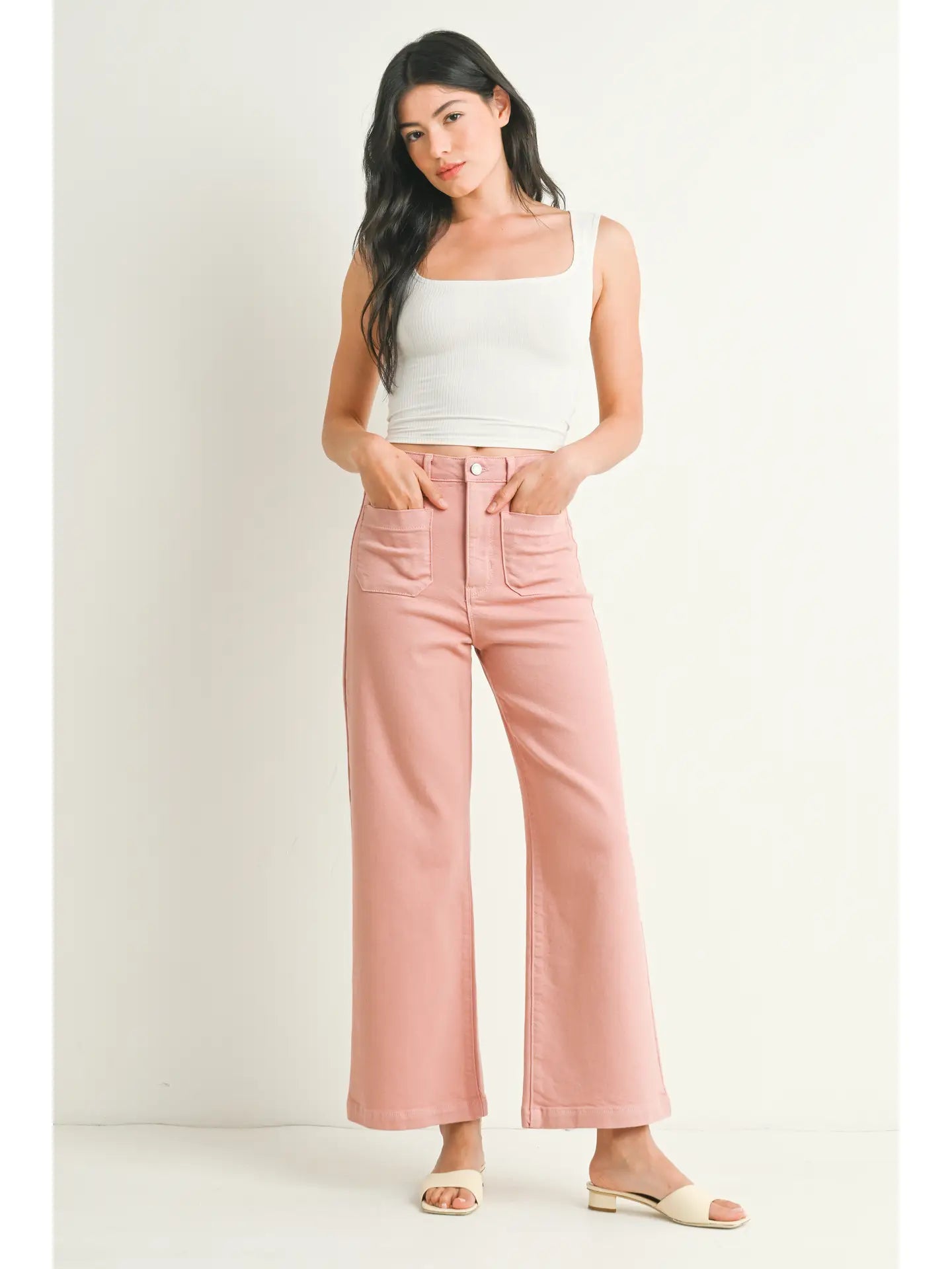 Coral Wide Leg Pant