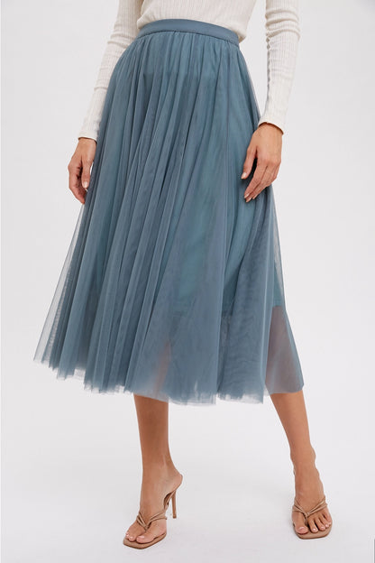 Tulle Midi Skirt