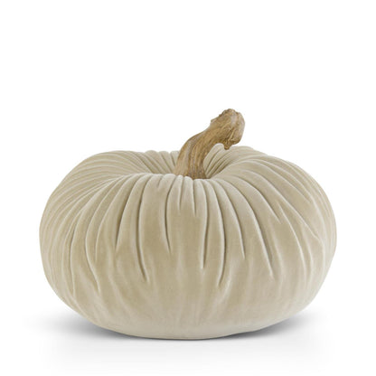 Taupe Velvet Pumpkins