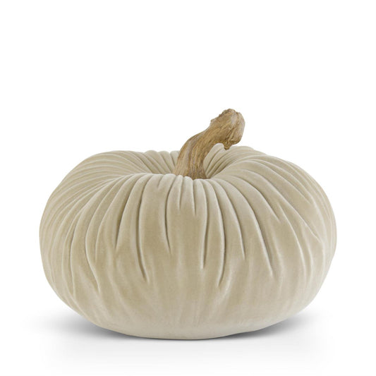 Taupe Velvet Pumpkins