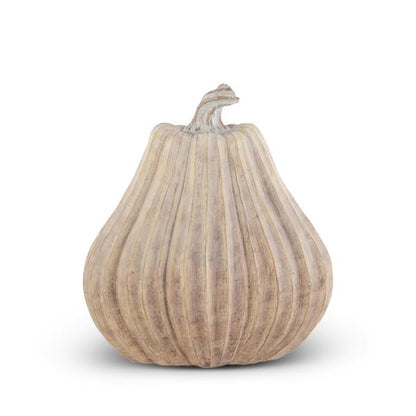 Resin Ribbed Pumpkin