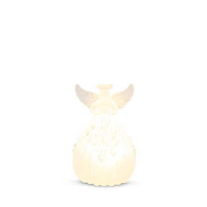 Frosted Ribbed Glass LED Angel