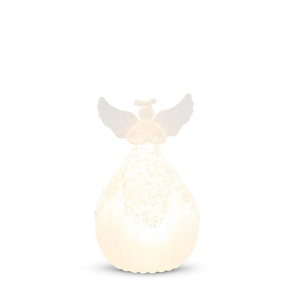 Frosted Ribbed Glass LED Angel