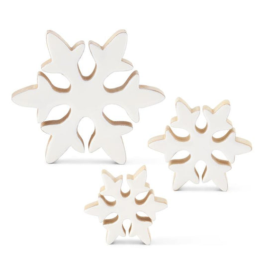 White Enameled Snowflake