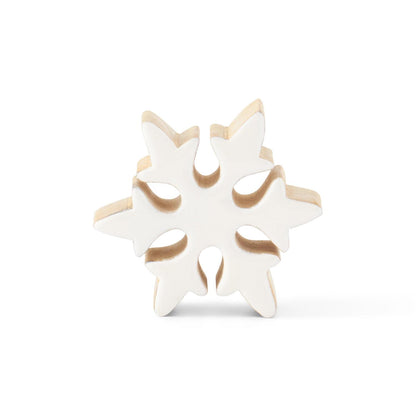 White Enameled Snowflake