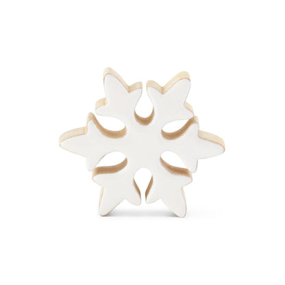 White Enameled Snowflake