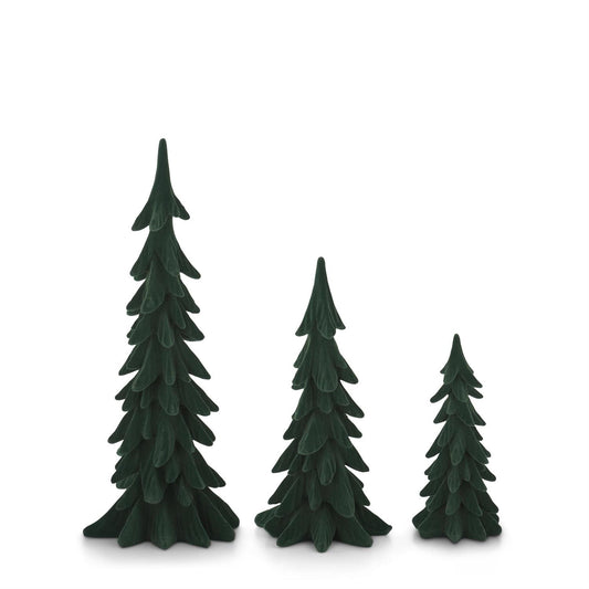 Green Velvet Christmas Trees