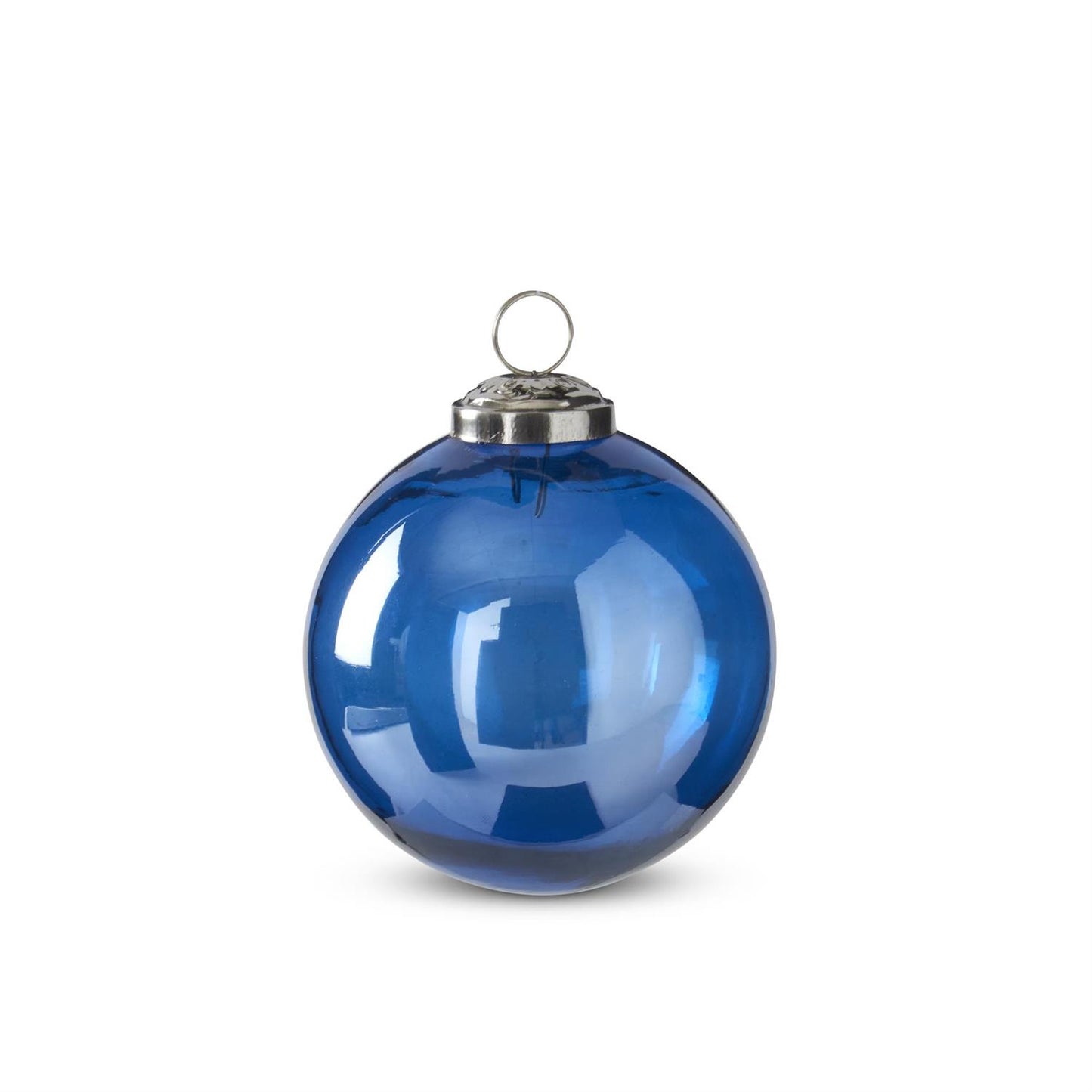 Blue Glass Round Ornament