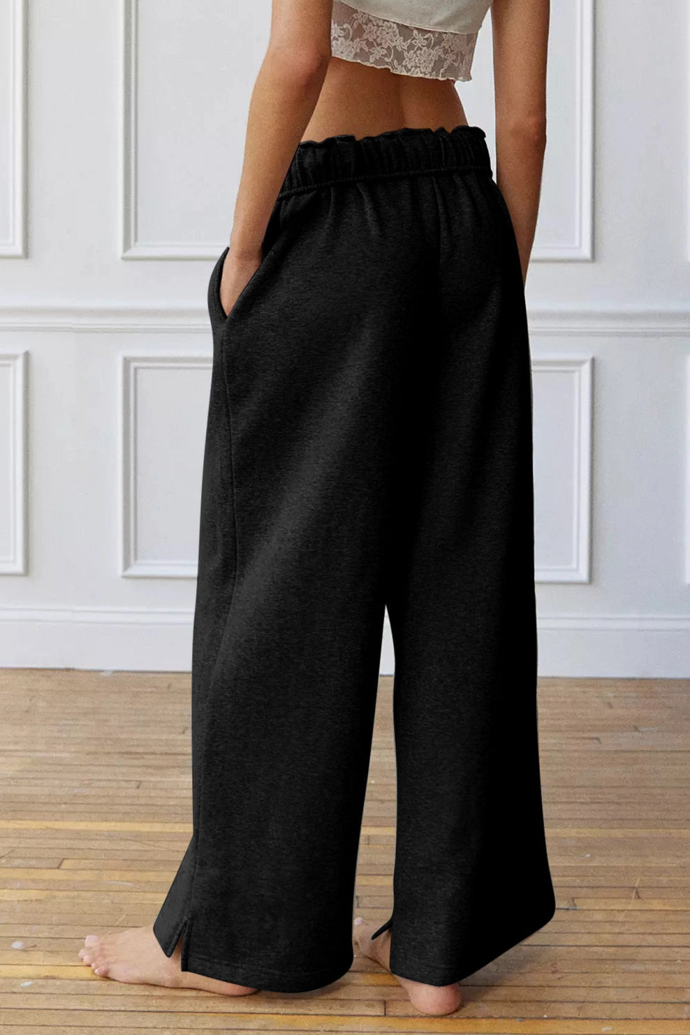 Greta Elastic High Waist Drawstring Sweatpants