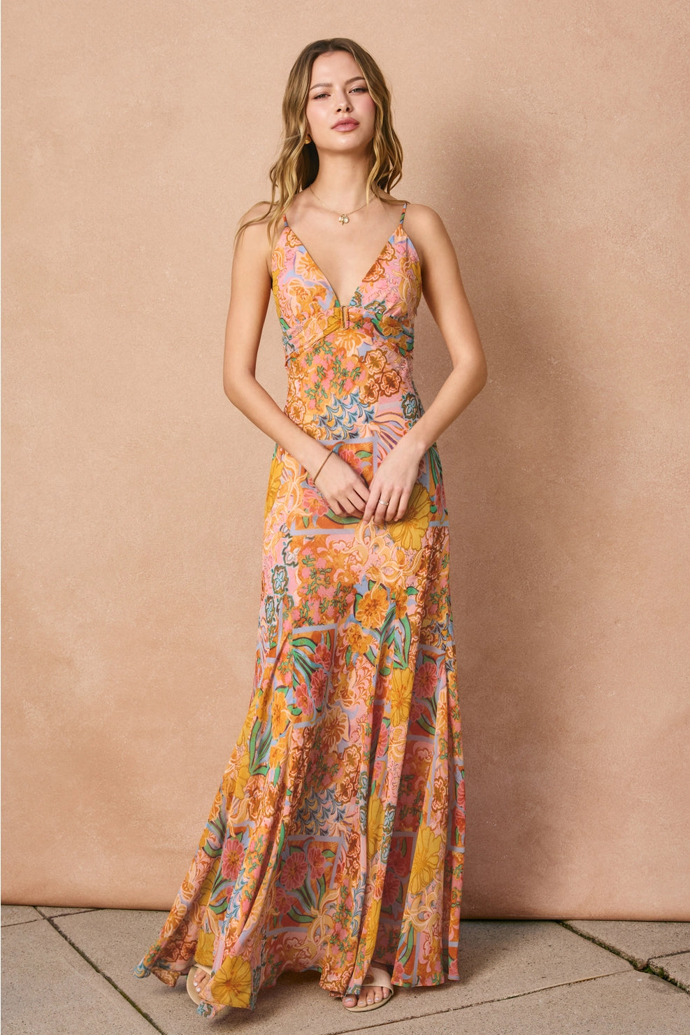 Sevenfold Frilly Hem Maxi Dress