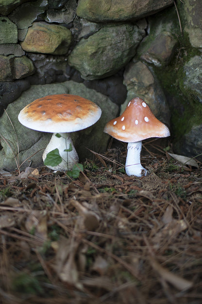 Metal Mushroom Yard Art