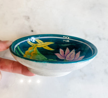 Blue Pottery Soap Dish