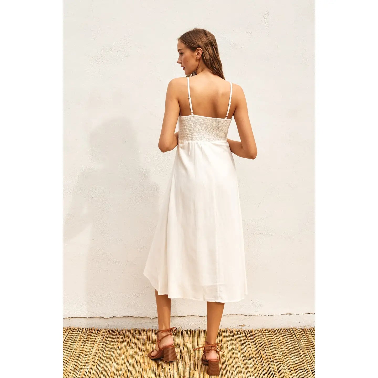 Button Front Maxi Dress