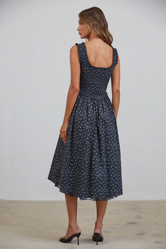Madeline Retro Midi Dress