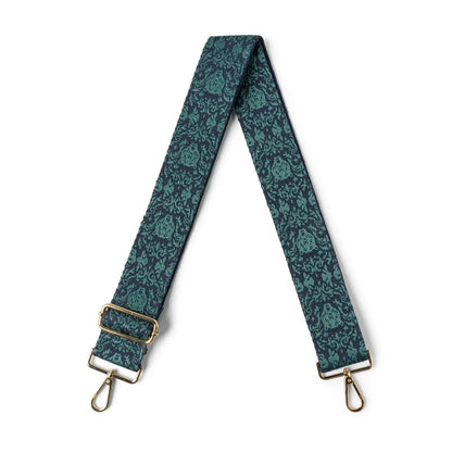 blue demask style interchangeable strap for kedzie purse