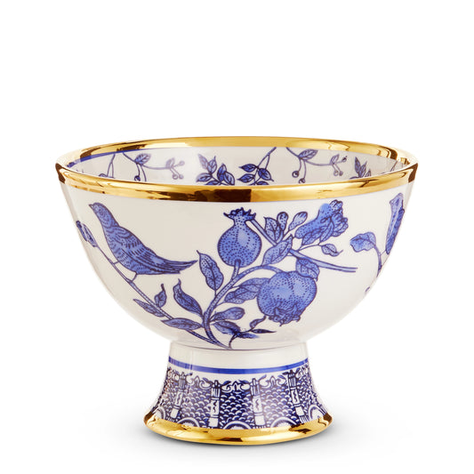 Blue Bird Plaid Bowl